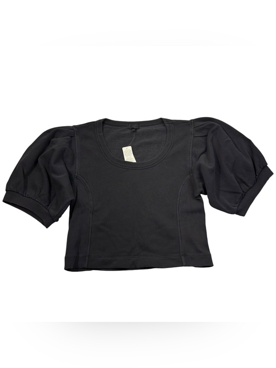aerie Tops - Aerie Seams Right Gray Short Puff Sleeve Crewneck Sweatshirt Top NWT M Lounge